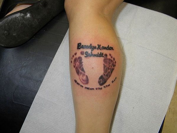 fussabdruck tattoo 14