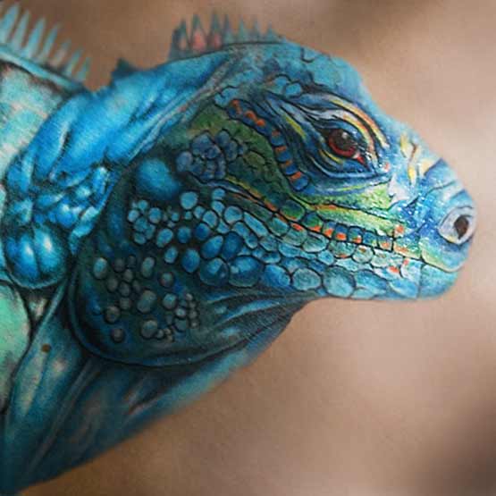 leguan tattoo 08