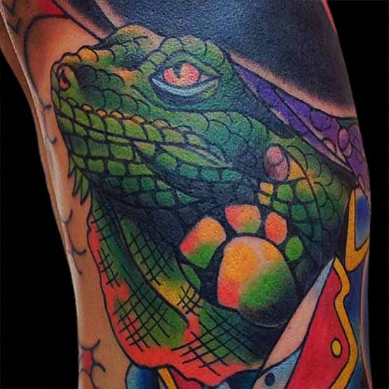 leguan tattoo 15