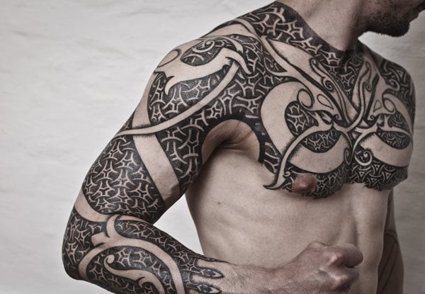 Arm brust männer tattoos 110 Beste