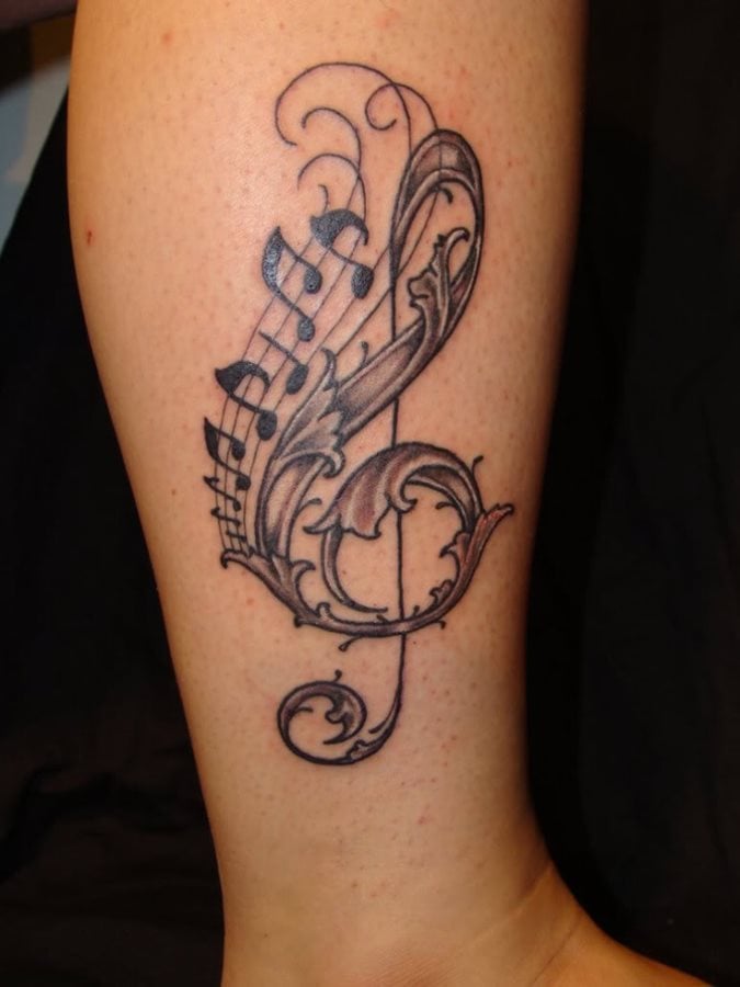 musik tattoo 27