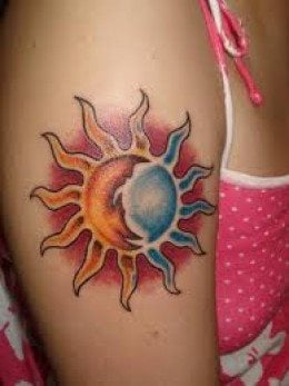 sonne tattoo 14