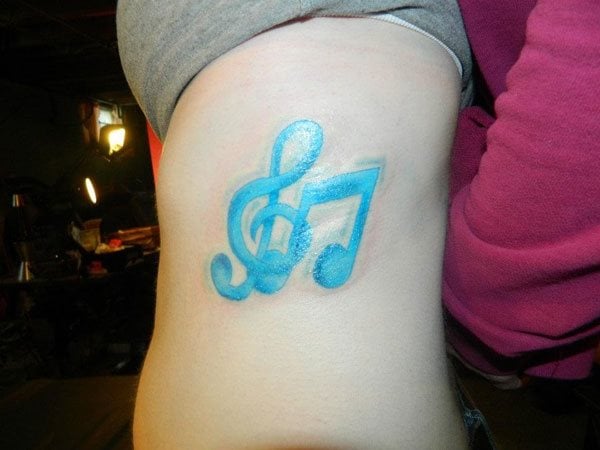 violinschlussel tattoo 31