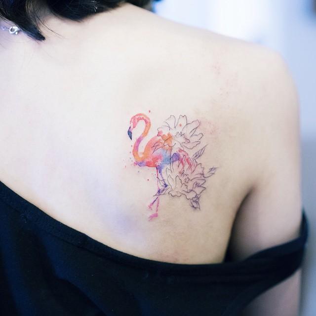 Rucken Frau Tattoo 139