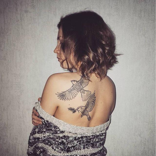 Rucken Frau Tattoo 157
