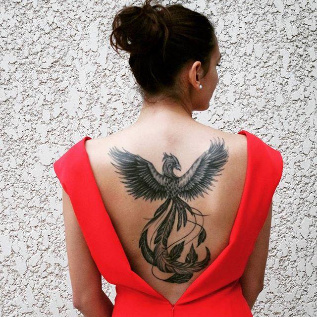 Rucken Frau Tattoo 51