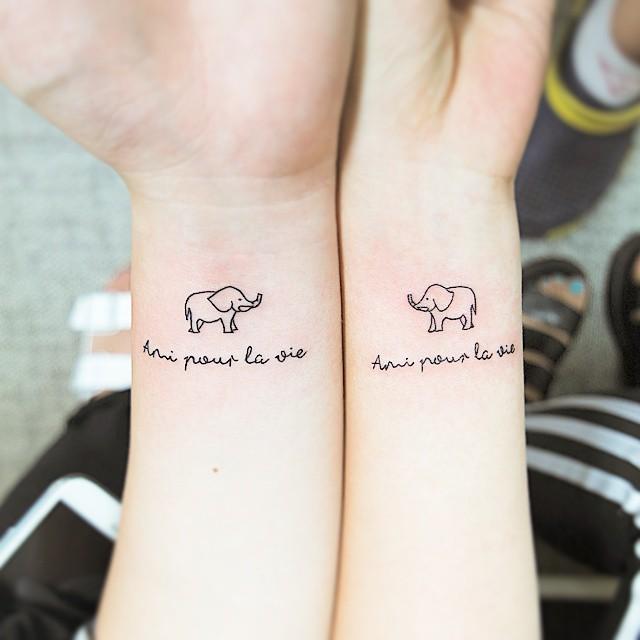 beste Freunde Tattoo 23