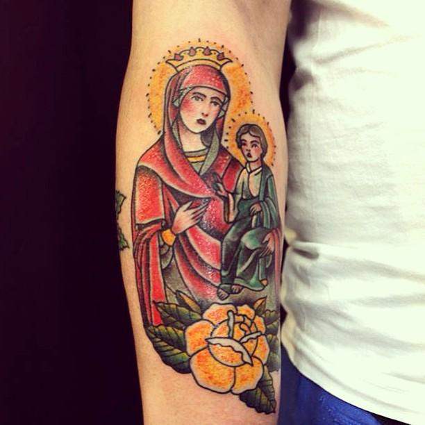 Jungfrau Maria Tattoo 103