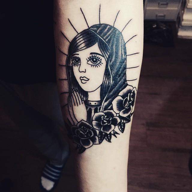 Jungfrau Maria Tattoo 99