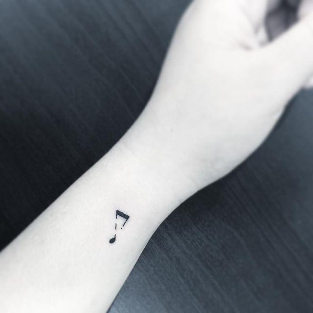 Musiknoten Tattoo 01