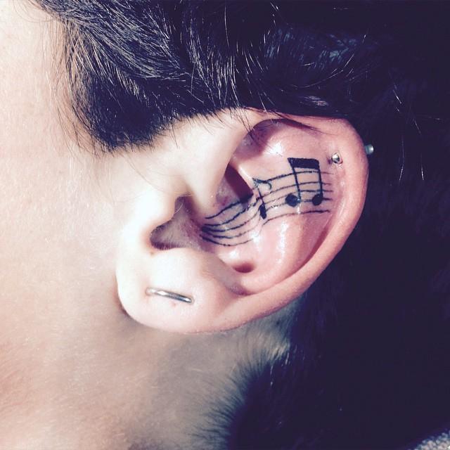 Musiknoten Tattoo 51