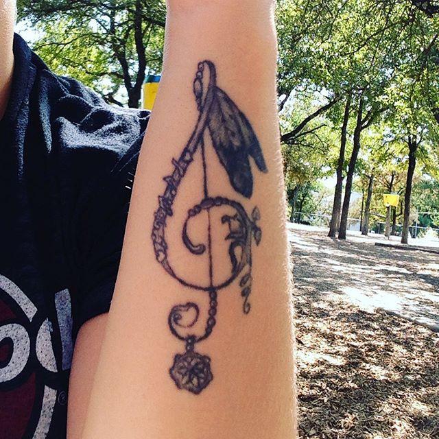 Musiknoten Tattoo 85