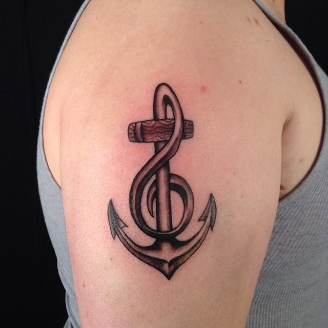 Musiknoten Tattoo 97