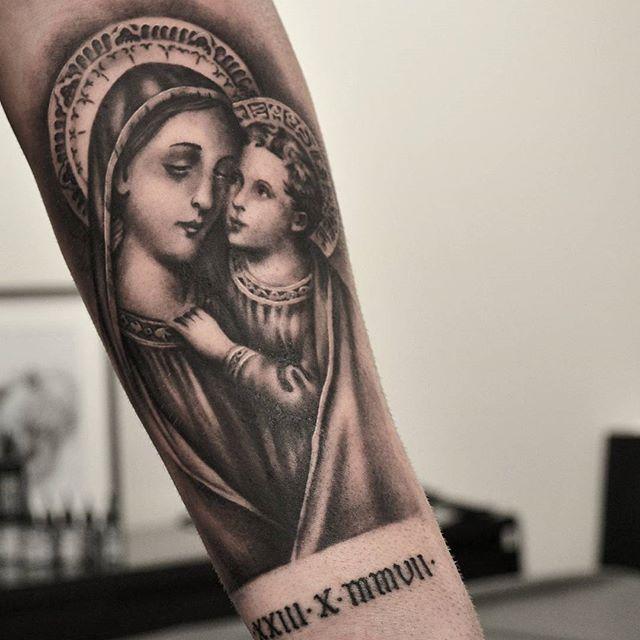 religiose motive Tattoo 93