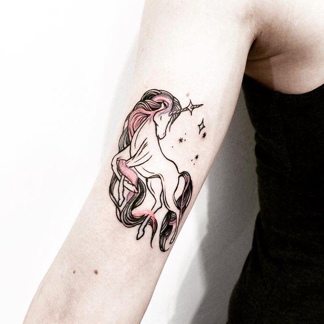 Einhorn Tattoo 05