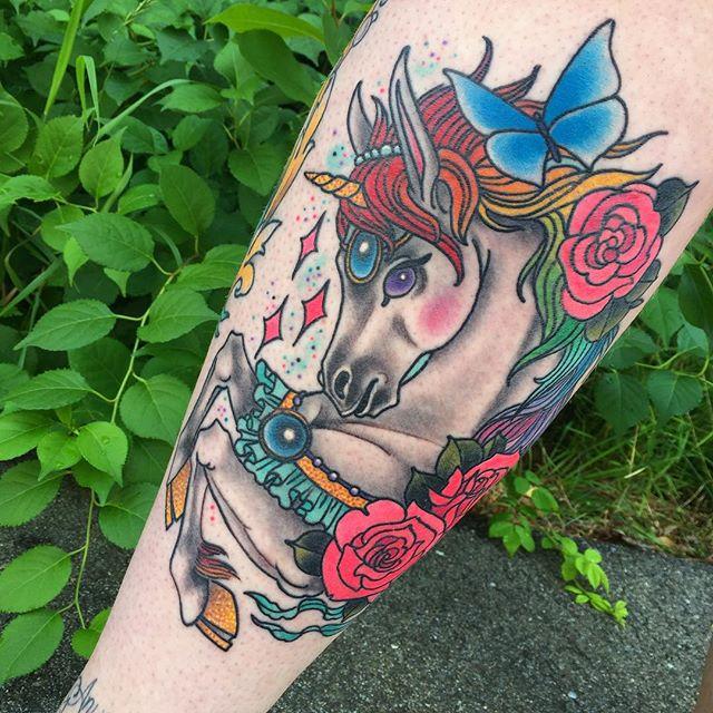 Einhorn Tattoo 59