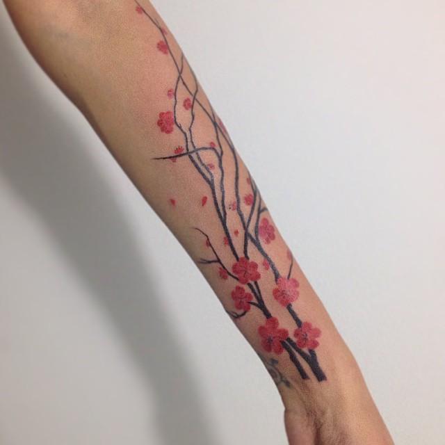 Kirschblute Tattoo 09