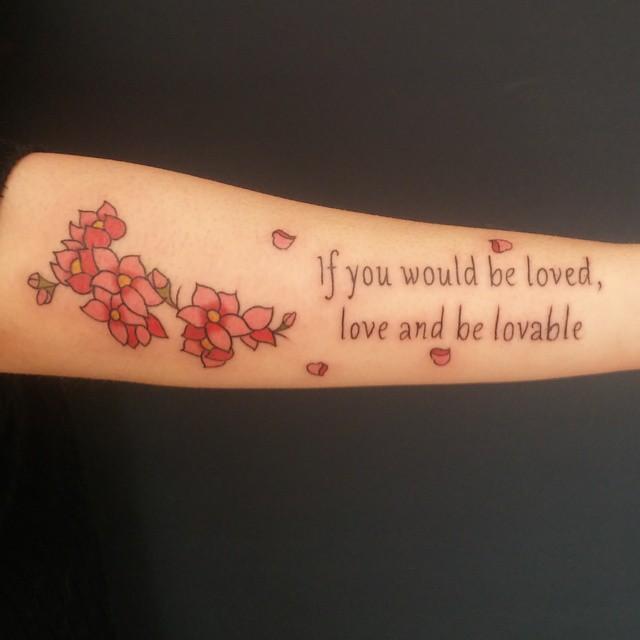 Kirschblute Tattoo 117