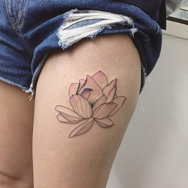 Lotusblume Tattoo 109