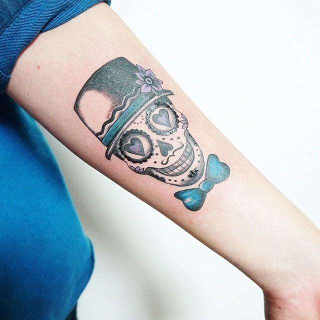 Mexikanische Totenkopfe Tattoo 03