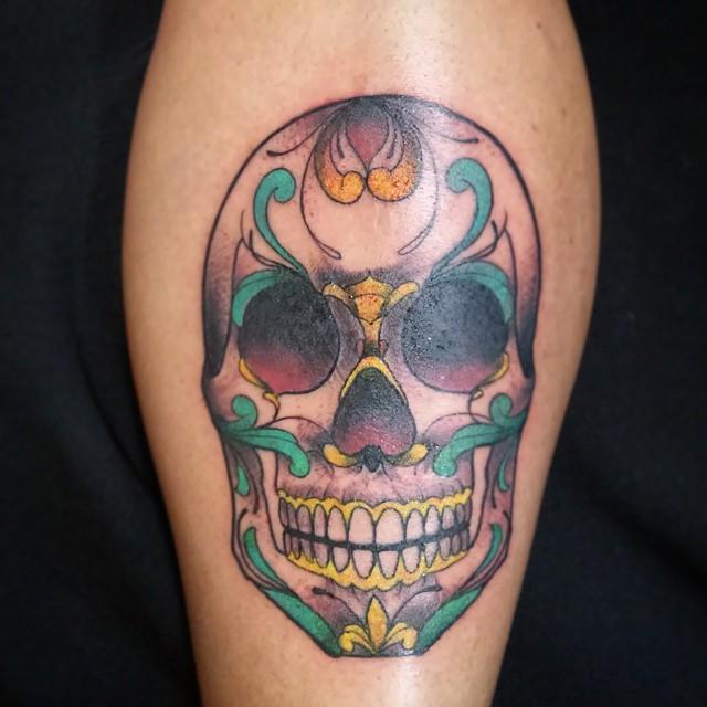 Mexikanische Totenkopfe Tattoo 07