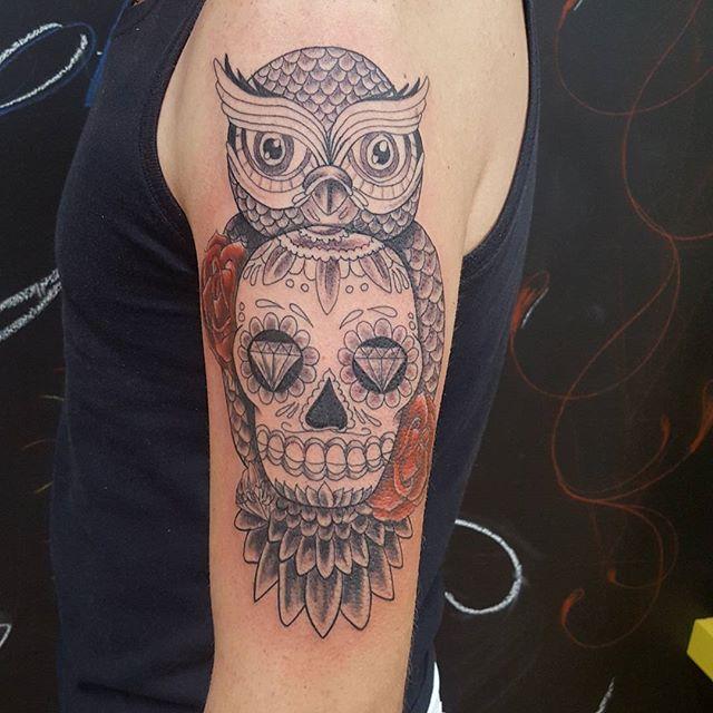 Mexikanische Totenkopfe Tattoo 105
