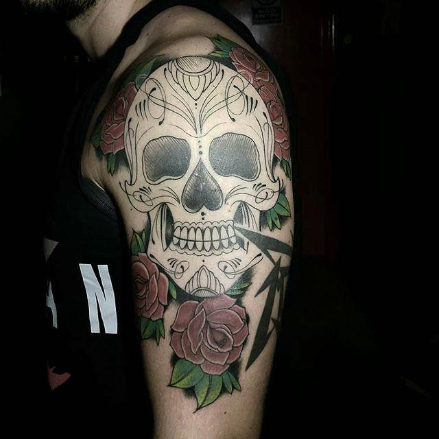 Mexikanische Totenkopfe Tattoo 109