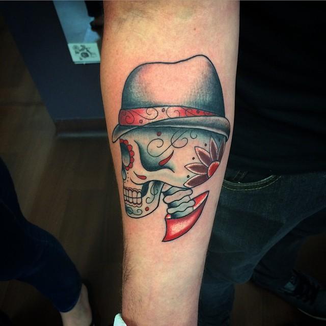 Mexikanische Totenkopfe Tattoo 111