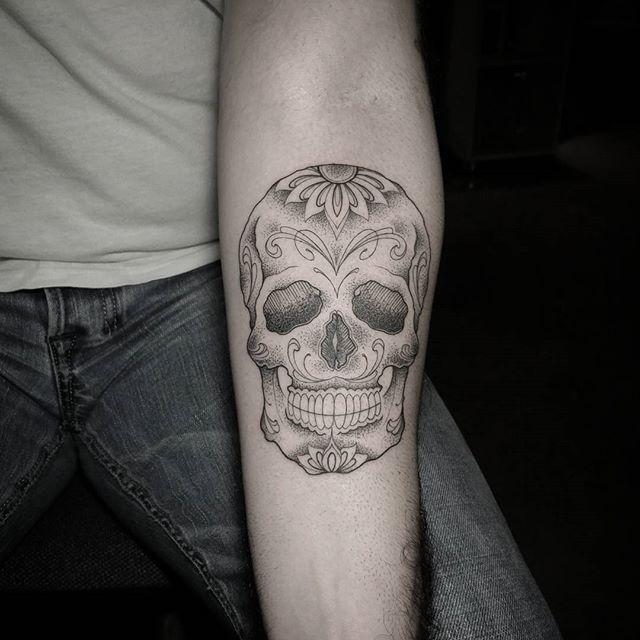 Mexikanische Totenkopfe Tattoo 119