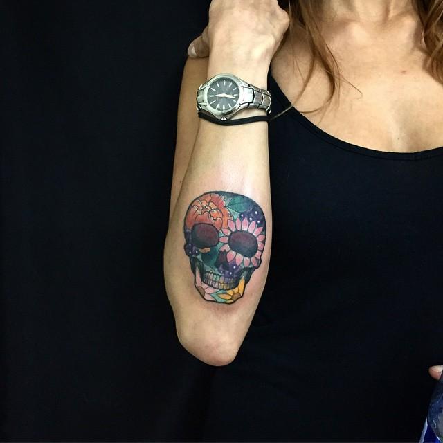 Mexikanische Totenkopfe Tattoo 17