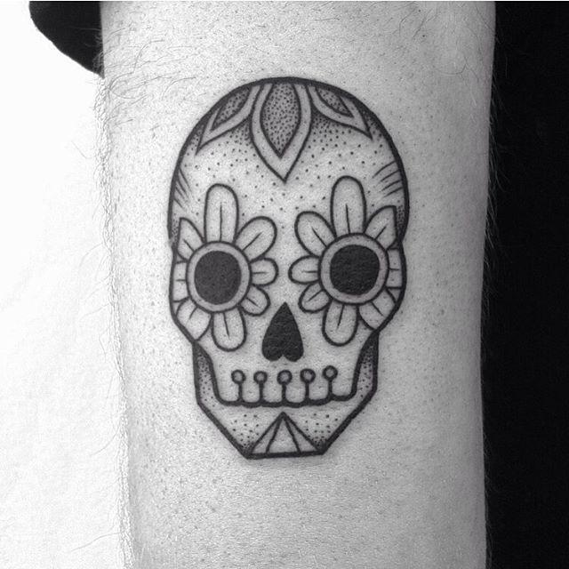 Mexikanische Totenkopfe Tattoo 21