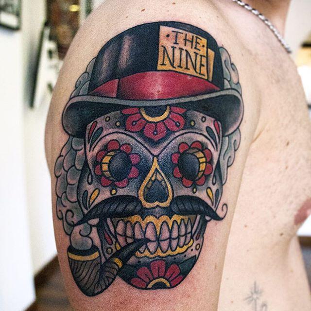 Mexikanische Totenkopfe Tattoo 25