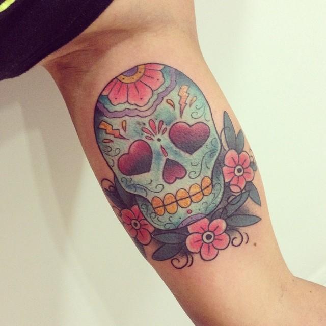 Mexikanische Totenkopfe Tattoo 27