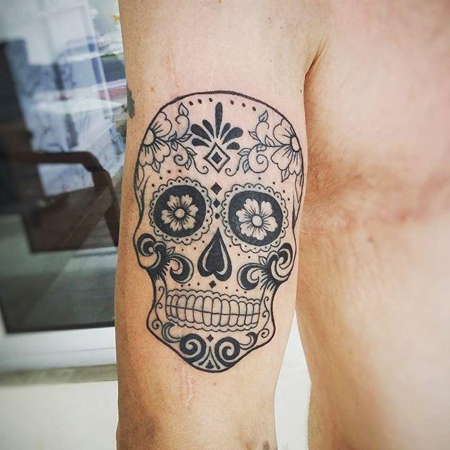 Mexikanische Totenkopfe Tattoo 29