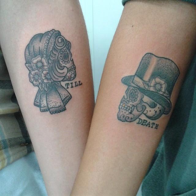 Mexikanische Totenkopfe Tattoo 33