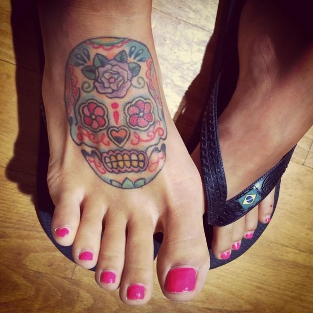 Mexikanische Totenkopfe Tattoo 39