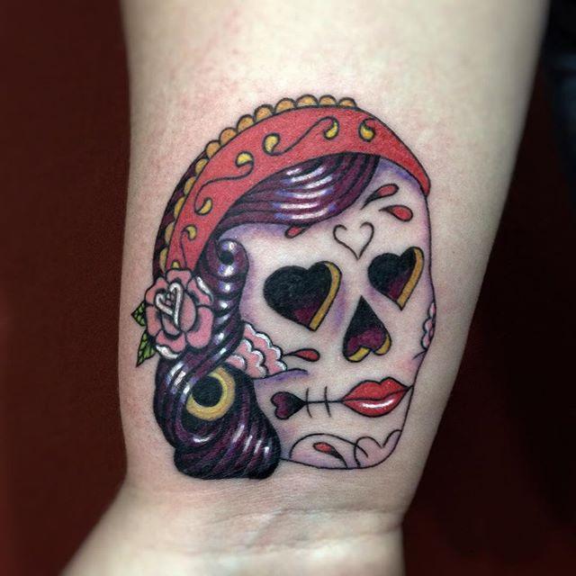 Mexikanische Totenkopfe Tattoo 41