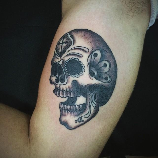 Mexikanische Totenkopfe Tattoo 45