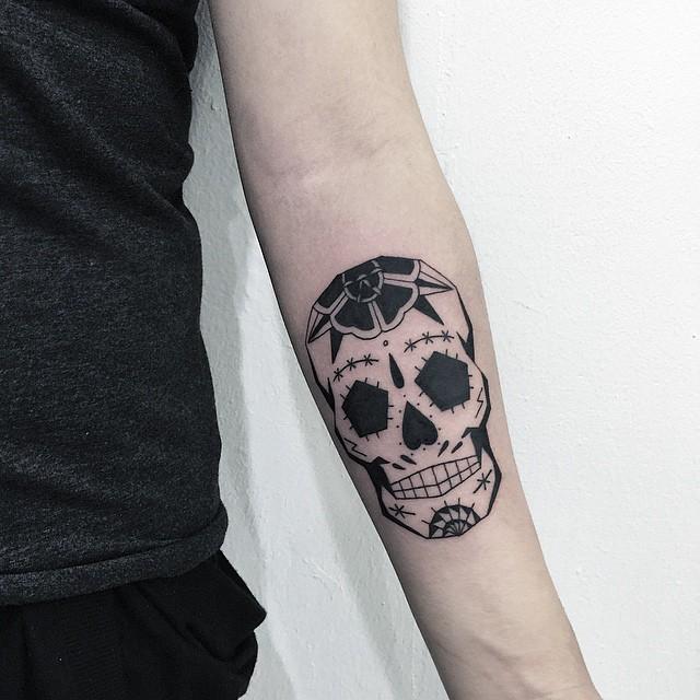 Mexikanische Totenkopfe Tattoo 63