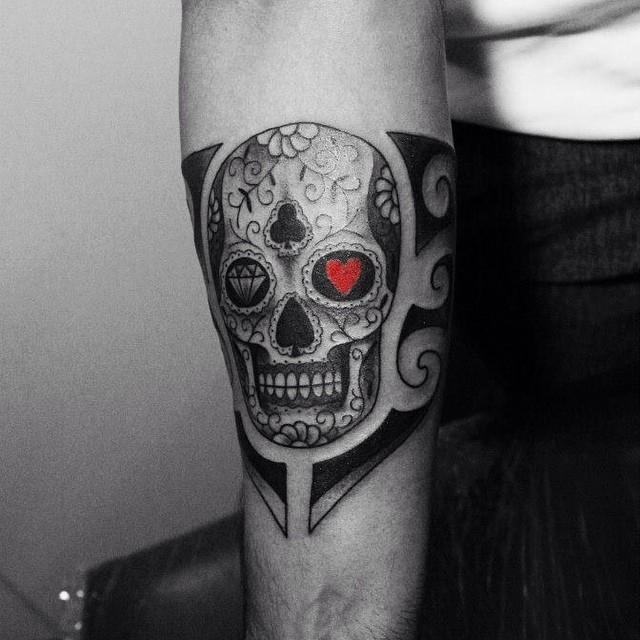 Mexikanische Totenkopfe Tattoo 69