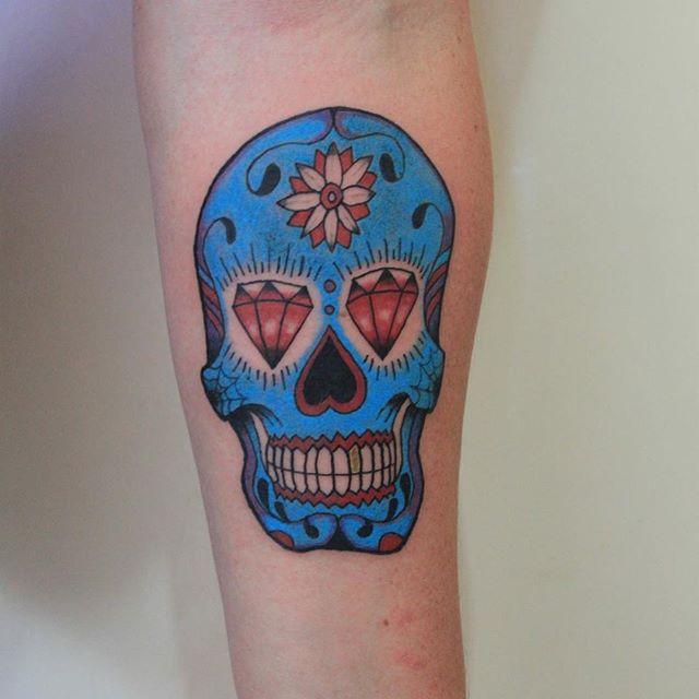 Mexikanische Totenkopfe Tattoo 81
