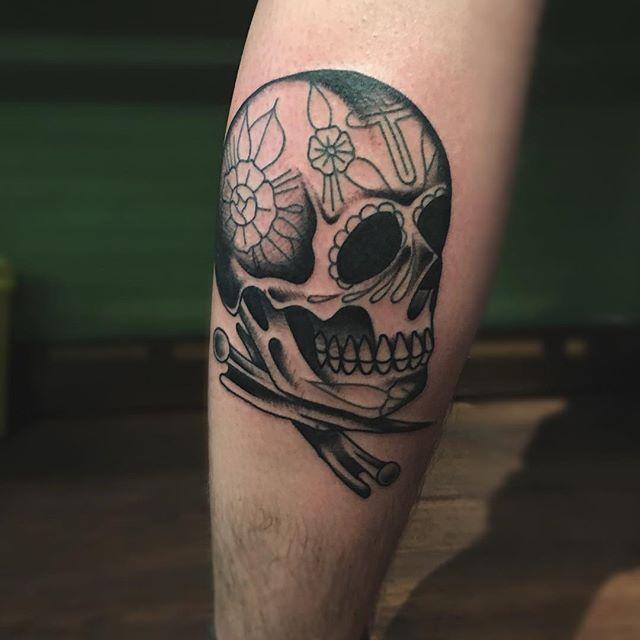 Mexikanische Totenkopfe Tattoo 83
