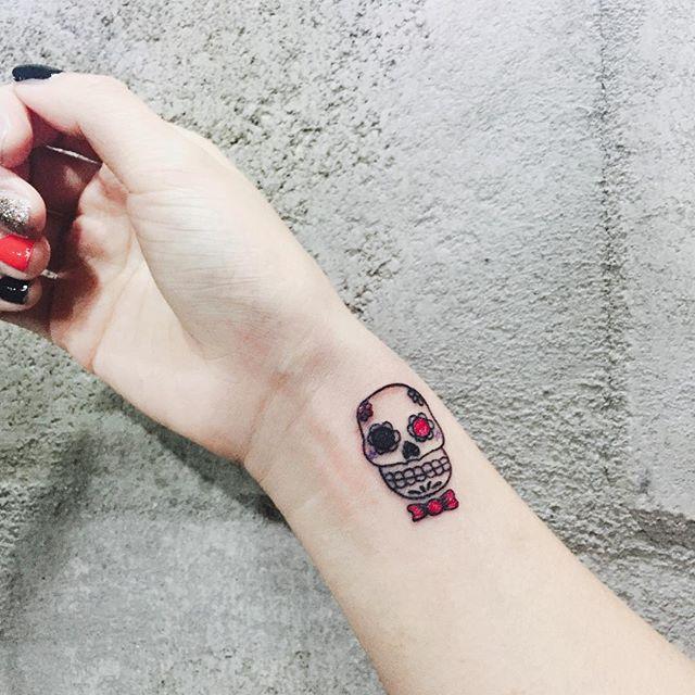 Mexikanische Totenkopfe Tattoo 85