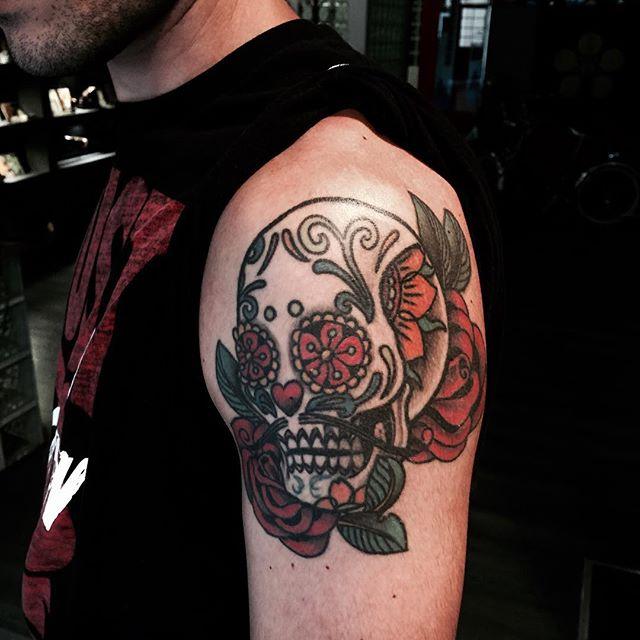 Mexikanische Totenkopfe Tattoo 87