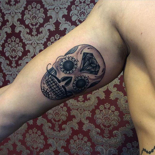 Mexikanische Totenkopfe Tattoo 89