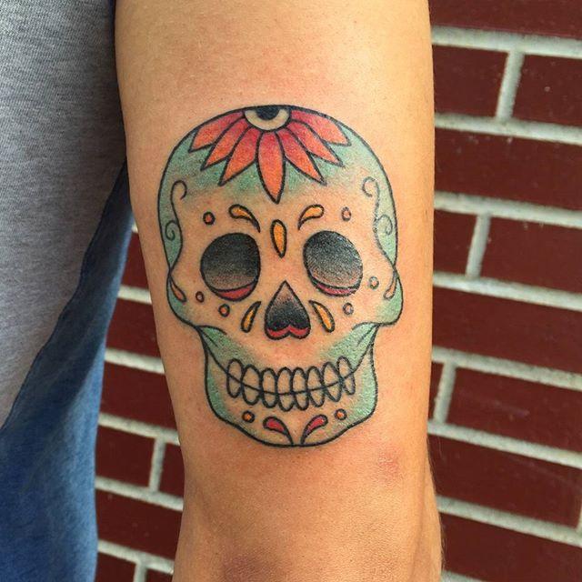 Mexikanische Totenkopfe Tattoo 95