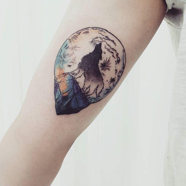 Mond Tattoo 73