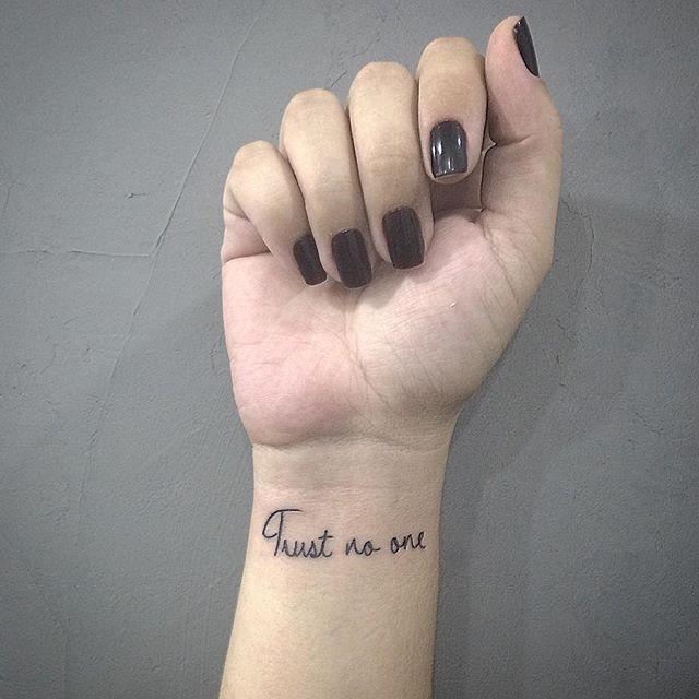 Satz Phrase Tattoo 109