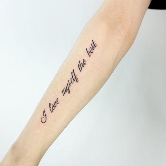 Satz Phrase Tattoo 117