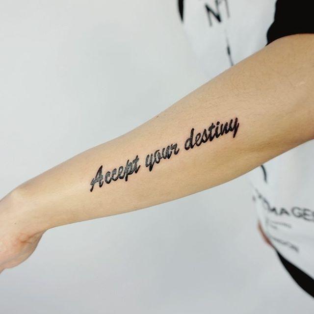 Satz Phrase Tattoo 13